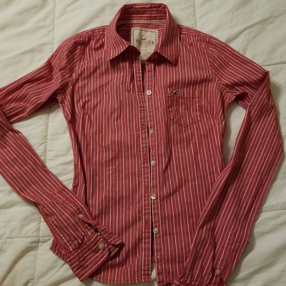 Striped Hollister button down